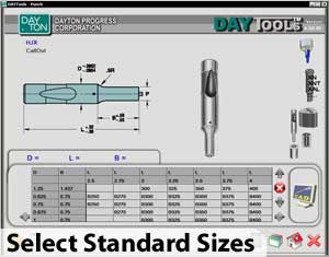 DAYTools product length selection